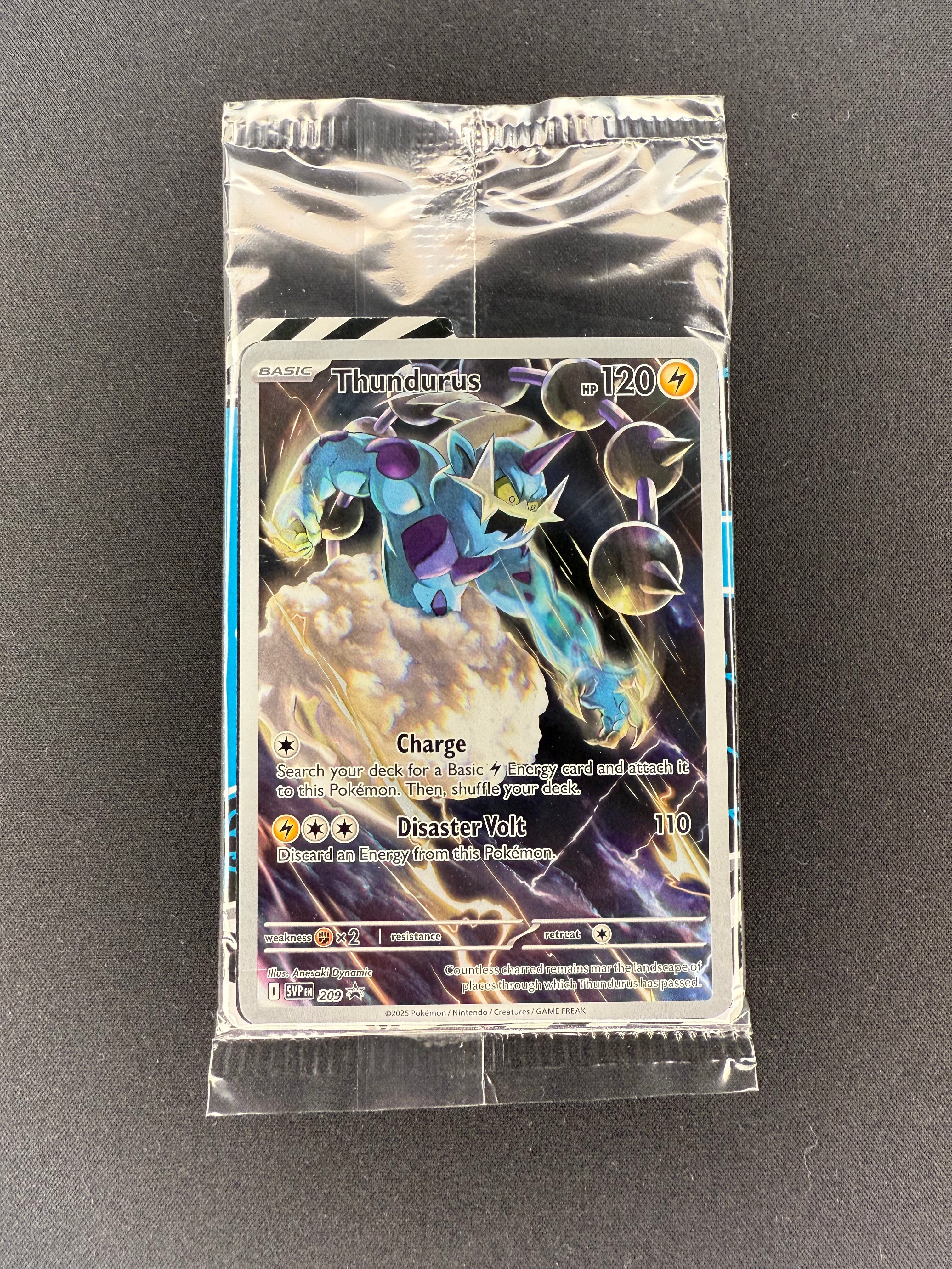 Thundurus SVP 209 & Tornadus SVP 210 PROMO Sealed Black Bolt - White Flare