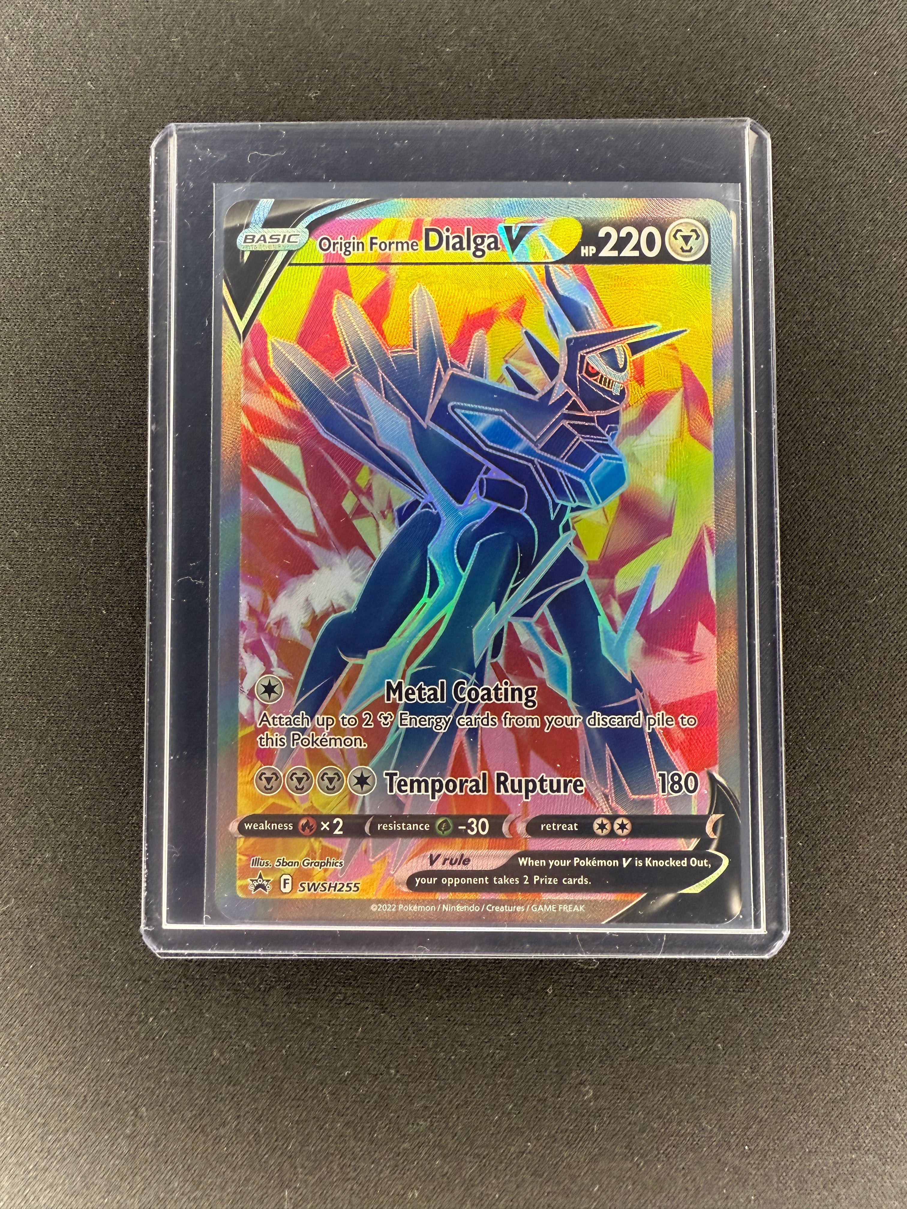 Pokémon TCG Origin Forme Dialga V Sword & Shield Swsh255 Holo Promo