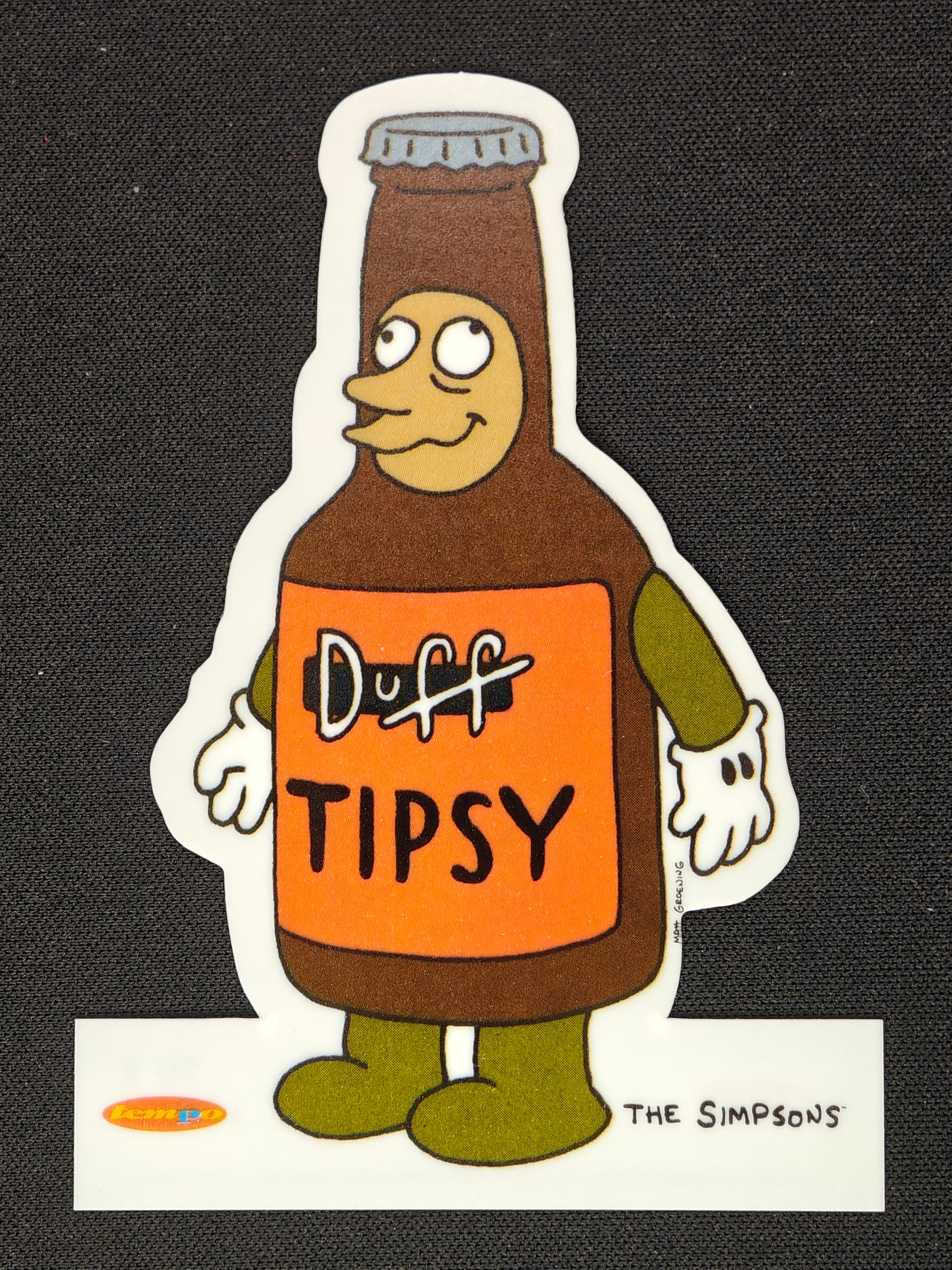 The Simpsons Duff Tipsy Die Cut #7D 2 Tempo Trading cards 1996 Licenced