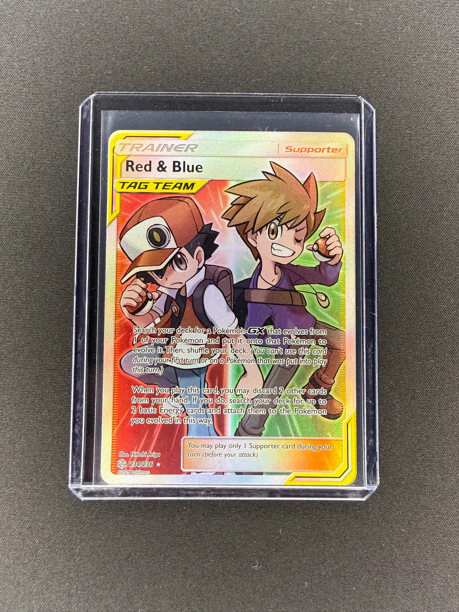 Red & Blue 234/236 Cosmic Eclipse Full Art Holo Rare